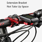 Bicycle Mountain Bike Aluminum Alloy Code Table Stand Universal Code Table Extension Flashlight Bracket, Red, Black, Gray