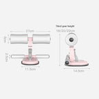 Waist Reduction And Abdomen Indoor Fitness Equipment Home Abdominal Crunch Assist Device, Abdominal Crunch Assist Device(White Peach), Abdominal Crunch Assist Device(Maca Blue), Abdominal Crunch Assist Device(Cool Black)                                ...