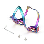 CYCLINGBOX Bicycle Aluminum Alloy Bottle Cage One-Piece Vacuum Plating Bottle Cage Bilateral Positive Opening Bottle Cage