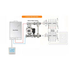 HY02B05-2BW  Programmable Wall-Hung Boiler Thermostat Temperature Controller