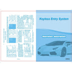 3pcs /Set Universal Car Keyless Entry Remote Control Central Lock With Indicator Light And Horn Function, TSK-405Q/T254
