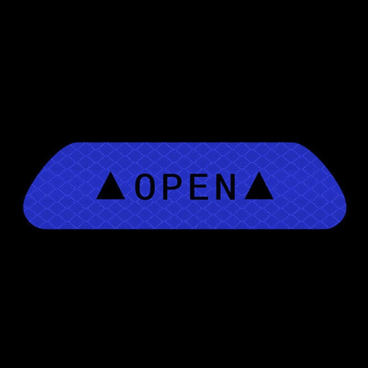 OPEN Reflective Tape Warning Mark Bicycle Accessories Car Door Stickers, Yellow, White, Red, Blue