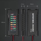 YAWOA BM410 Storage Battery Tester 12V/24V Load Test LED Smart Car Battery Tester Clip, BM410