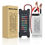 YAWOA BM410 Storage Battery Tester 12V/24V Load Test LED Smart Car Battery Tester Clip, BM410