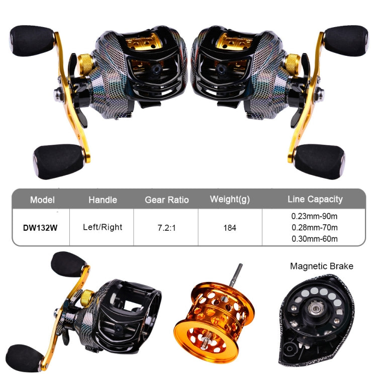 PROBEROS Metal Drop Wheel 18+1 Axis Lure Fish Wheel, Style:, DW132PR Right Hand, DW132PL Left Hand, DW132SR Right Hand, DW132WR Right Hand, DW132WL Left Hand