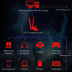 COMFAST Gaming Game 3000Mbps Gigabit Dual-Frequency Wireless Desktop Computer PCIE Wireless Network Card, AX200, AX200 PRO