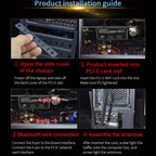 COMFAST Gaming Game 3000Mbps Gigabit Dual-Frequency Wireless Desktop Computer PCIE Wireless Network Card, AX200, AX200 PRO