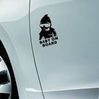 20pcs 14*9CM BABY ON BOARD Cool Rear Reflective Sunglasses Child Car Stickers Warning Decals, BABY ON BOARD