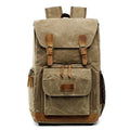 Batik Canvas Waterproof Photography Bag Outdoor Wear-resistant Large Camera Photo Backpack Men for Nikon / Canon / Sony / Fujifilm
