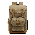 Batik Canvas Waterproof Photography Bag Outdoor Wear-resistant Large Camera Photo Backpack Men for Nikon / Canon / Sony / Fujifilm