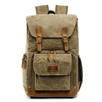 Batik Canvas Waterproof Photography Bag Outdoor Wear-resistant Large Camera Photo Backpack Men for Nikon / Canon / Sony / Fujifilm
