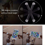 Motorcycle Bicycle Phone Holder Outdoor Riding Equipment Suitable For 4.7-8 Inch Mobile Phone/Tablet, Black, Gray