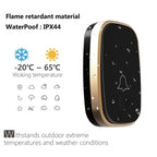 Q188-WW Intelligent Wireless Remote Control Waterproof Doorbell Pager with 45 Chord Music, US Plug/UK Plug/EU Plug