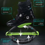 Jumping Shoes Bounce Shoes Indoor Sports Rebound Shoes, 33/35  (Pink White), 33/35 (Green And White), 36/38  (Pink White), 36/38  (Green And White), 36/38 (Orange Black), 36/38  (Green And Black), 36/38 (Black Orange Label), 36/38 (Black Green Label)  ...