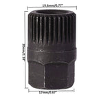 Spline Alternator Clutch Free Wheel Pulley Removal Tools Installations Socket, Installations Socket