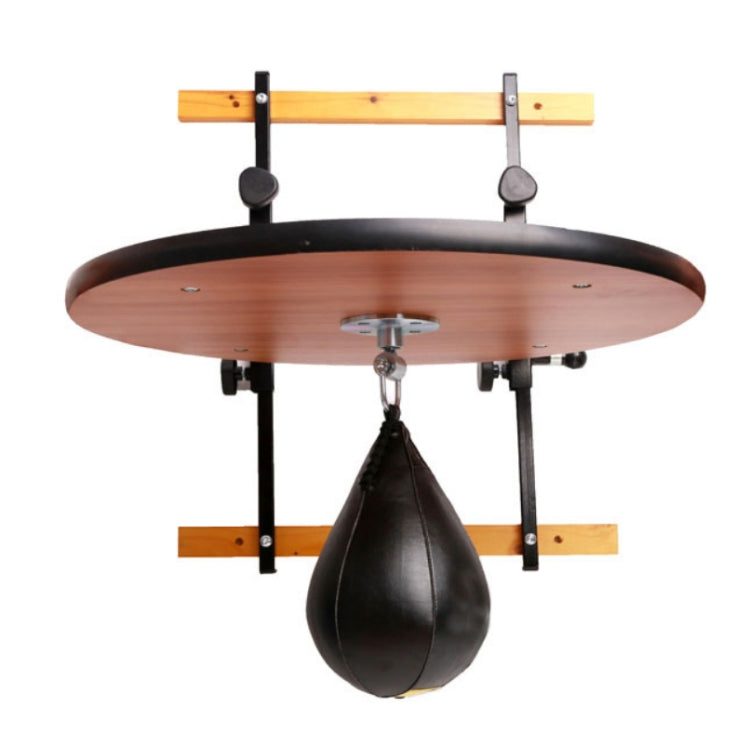 Adult Fitness Boxing Speed Ball Wooden Suspension Frame with Pear-shaped Speed Ball Kit, Wooden Shelf