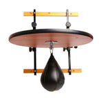 Adult Fitness Boxing Speed Ball Wooden Suspension Frame with Pear-shaped Speed Ball Kit, Wooden Shelf