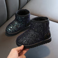 Winter Sequins Padded Warm Snow Boots For Children, 25 Yards 15.3cm, 26 Yards 15.8cm, 27 Yards 16.3cm, 28 Yards 16.8cm, 29 Yards 17.3cm, 30 Yards 17.8cm, 31 Yards 18.3cm, 32 Yards 18.9cm, 33 Yards 19.5cm, 34 Yards 20.1cm, 35 Yards 20.7cm, 36 Yards 21.3cm