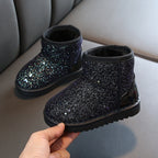 Winter Sequins Padded Warm Snow Boots For Children, 25 Yards 15.3cm, 26 Yards 15.8cm, 27 Yards 16.3cm, 28 Yards 16.8cm, 29 Yards 17.3cm, 30 Yards 17.8cm, 31 Yards 18.3cm, 32 Yards 18.9cm, 33 Yards 19.5cm, 34 Yards 20.1cm, 35 Yards 20.7cm, 36 Yards 21.3cm
