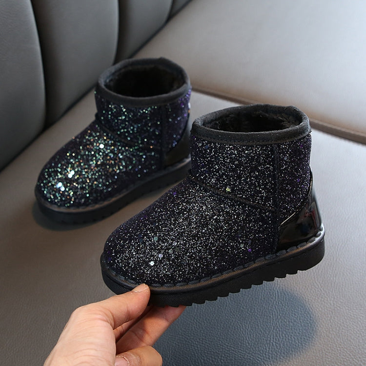 Winter Sequins Padded Warm Snow Boots For Children, 25 Yards 15.3cm, 26 Yards 15.8cm, 27 Yards 16.3cm, 28 Yards 16.8cm, 29 Yards 17.3cm, 30 Yards 17.8cm, 31 Yards 18.3cm, 32 Yards 18.9cm, 33 Yards 19.5cm, 34 Yards 20.1cm, 35 Yards 20.7cm, 36 Yards 21.3cm