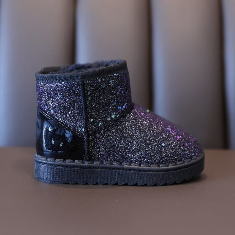 Winter Sequins Padded Warm Snow Boots For Children, 25 Yards 15.3cm, 26 Yards 15.8cm, 27 Yards 16.3cm, 28 Yards 16.8cm, 29 Yards 17.3cm, 30 Yards 17.8cm, 31 Yards 18.3cm, 32 Yards 18.9cm, 33 Yards 19.5cm, 34 Yards 20.1cm, 35 Yards 20.7cm, 36 Yards 21.3cm