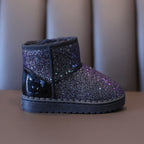 Winter Sequins Padded Warm Snow Boots For Children, 25 Yards 15.3cm, 26 Yards 15.8cm, 27 Yards 16.3cm, 28 Yards 16.8cm, 29 Yards 17.3cm, 30 Yards 17.8cm, 31 Yards 18.3cm, 32 Yards 18.9cm, 33 Yards 19.5cm, 34 Yards 20.1cm, 35 Yards 20.7cm, 36 Yards 21.3cm