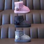 Winter Sequins Padded Warm Snow Boots For Children, 25 Yards 15.3cm, 26 Yards 15.8cm, 27 Yards 16.3cm, 28 Yards 16.8cm, 29 Yards 17.3cm, 30 Yards 17.8cm, 31 Yards 18.3cm, 32 Yards 18.9cm, 33 Yards 19.5cm, 34 Yards 20.1cm, 35 Yards 20.7cm, 36 Yards 21.3cm