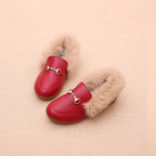 PU Leather And Cashmere Warm Single Shoes Casual Shoes for Girls, 21 Yards 13cm, 22 Yards 13.5cm, 23 Yards 14cm, 24 Yards 14.5cm, 25 Yards 15cm, 26 Yards 15.5cm, 27 Yards 16cm, 28 Yards 16.6cm, 29 Yards 17.3cm, 30 Yards 17.9cm, 31 Yards 18.3cm         ...