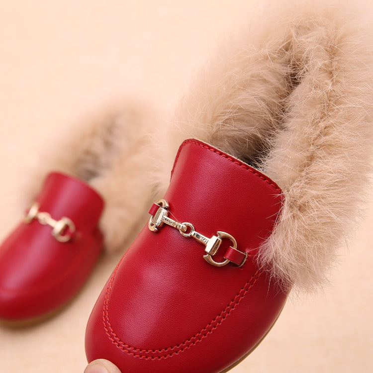PU Leather And Cashmere Warm Single Shoes Casual Shoes for Girls, 21 Yards 13cm, 22 Yards 13.5cm, 23 Yards 14cm, 24 Yards 14.5cm, 25 Yards 15cm, 26 Yards 15.5cm, 27 Yards 16cm, 28 Yards 16.6cm, 29 Yards 17.3cm, 30 Yards 17.9cm, 31 Yards 18.3cm         ...