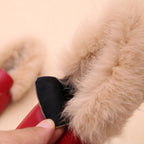 PU Leather And Cashmere Warm Single Shoes Casual Shoes for Girls, 21 Yards 13cm, 22 Yards 13.5cm, 23 Yards 14cm, 24 Yards 14.5cm, 25 Yards 15cm, 26 Yards 15.5cm, 27 Yards 16cm, 28 Yards 16.6cm, 29 Yards 17.3cm, 30 Yards 17.9cm, 31 Yards 18.3cm         ...