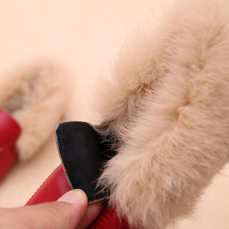 PU Leather And Cashmere Warm Single Shoes Casual Shoes for Girls, 21 Yards 13cm, 22 Yards 13.5cm, 23 Yards 14cm, 24 Yards 14.5cm, 25 Yards 15cm, 26 Yards 15.5cm, 27 Yards 16cm, 28 Yards 16.6cm, 29 Yards 17.3cm, 30 Yards 17.9cm, 31 Yards 18.3cm         ...