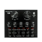 V8 Sound Card Set Dual Mobile Phone Computer Live Broadcast Universal Sound Card, V8 Sound Card
