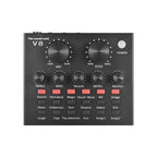 V8 Sound Card Set Dual Mobile Phone Computer Live Broadcast Universal Sound Card, V8 Sound Card