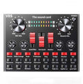 V8S Sound Card Mobile Phone Computer Anchor Live K Song Recording Microphone, English Version, V8S  + Golden Net BM700 Set, V8S  + Black Bet BM700 Set