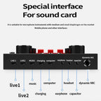 V8S Sound Card Mobile Phone Computer Anchor Live K Song Recording Microphone, English Version, V8S  + Golden Net BM700 Set, V8S  + Black Bet BM700 Set