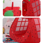 Children Indoor Tent toy Cartoon Strawberry Type Game House