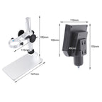 G600A HD Mobile Phone Repair Microscope 4.3 Inch Screen Digital Microscope Electron Microscope, EU Plug, US Plug
