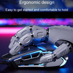 Inphic W-02 6 Keys Home Office Luminous Macro Programming USB Computer Mechanical Game Wired Mouse, W-02 (Metallic Gray), PW2 (Classic Black), PW2 (King Nebula), PW2 (Jedi Password)