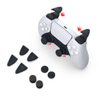 2 Sets 8 in 1 Handle Trigger Button + Rocker Cap Suitable For PS5, 8 in 1 Handle Trigger Button