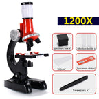 HD 1200 Times Microscope Toys Primary School Biological Science Experiment Equipment Children Educational Toys