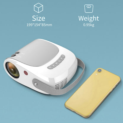 H5 180 ANSI 1280x800 HD Projector With Remote Control, Android 8.0, Support HDMI / USB / TF Card / AV, Basic Edition, Same Screen Version, Smart Version