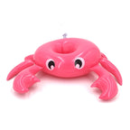 3 PCS Crab Shape Inflatable Floating Drink Coaster, Middle Ring Diameter: 7.5cm, Crab Shape