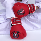 LISHEN Thickened Boxing Gloves Muay Thai Fighting Training Fitness Gloves, LISHEN Black, LISHEN Red