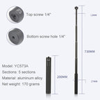 Extension Rod Stabilizer Dedicated Selfie Extension Rod for G5 / SPG / WG2 Gimbal, YC573A, YC573B, YC4120, YC493, YC667C, YC669 With PTZ, Dual-purpose Tie-in