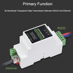 Waveshare 23950 Industrial Serial Server RS232 to RJ45 Ethernet TCP/IP to Serial, 23951