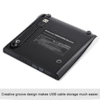 Slim External USB 3.0 DVD RW CD Writer Drive Burner Reader Player For Laptop PC, Brushed Texture DVD(W)