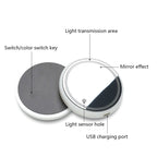 2 PCS Car LED Luminous Water Coaster Car Atmosphere Light USB Charging Non-Slip Coaster, Car Luminous Water Coaster