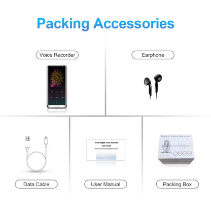 M13 High-Definition Noise Reduction Recorder Music MP4 Player, Support Recording / E-Book / TF Card, With Bluetooth (Black) 4GB, With Bluetooth (Black) 8GB, With Bluetooth (Black) 16GB, With Bluetooth (Black) 32GB, Without Bluetooth(Black) 4GB         ...