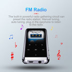 M13 High-Definition Noise Reduction Recorder Music MP4 Player, Support Recording / E-Book / TF Card, With Bluetooth (Black) 4GB, With Bluetooth (Black) 8GB, With Bluetooth (Black) 16GB, With Bluetooth (Black) 32GB, Without Bluetooth(Black) 4GB         ...