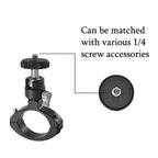 YJ-G2 Cycling Metal Tube Clip 1/4 PTZ Bicyle Bracket Universal Portable Camera Bicycle Clip, YJ-G2